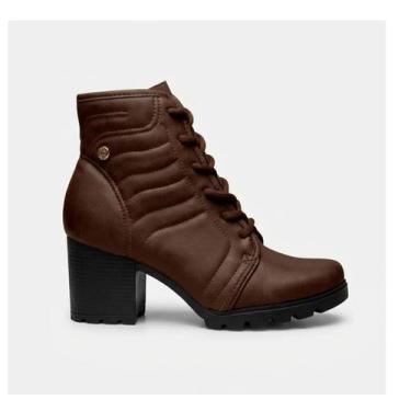 Imagem de Bota Dakota Feminina Coturno Salto Bloco Tendência D2441, 37, Café