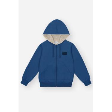 Imagem de Jaqueta Infantil Menino com Pelo Carneirinho Azul Divertto - Diverto, 