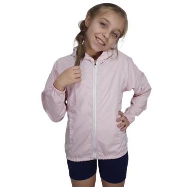 Imagem de Jaqueta Corta Vento Selene Rosa Infantil, 16, Rosa