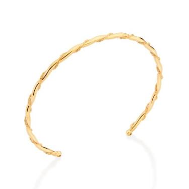 Imagem de Bracelete torcido folheado a ouro  552078 Rommanel, Dourado