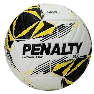 Imagem de Bola de Futsal Rx 500 Xxvi para Treinos e Jogos com Ultra Fusion Branco e Amarelo Penalty