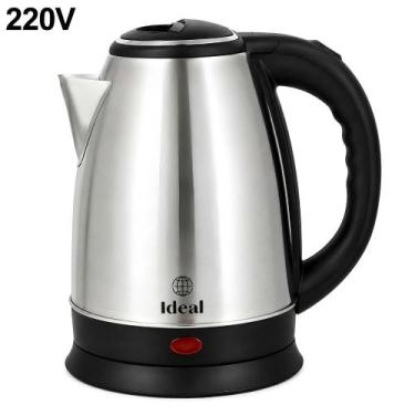 Imagem de Chaleira Jarra Bule Elétrica Aço Inox 1.8L 110V ou 220V Automática Bas