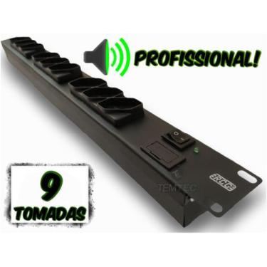 Imagem de Filtro de linha régua rack rcg 9 tom biv profissional 19p