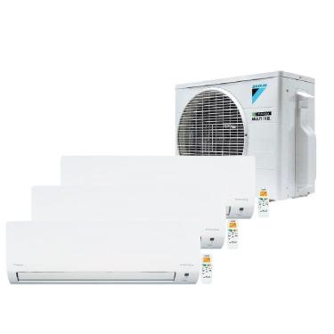 Imagem de Ar Condicionado Tri Split Hi Wall Inverter Daikin Lite Smart 2x9000 + 1x12000 BTU/h Frio 3MKC18S5VL – 220 Volts