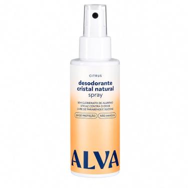 Imagem de Desodorante Spray Cristal Natural Citrus Vegano Proteção 12 Horas sem Alumínio 120ML Alva