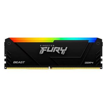 Imagem de Memória RAM Kingston Fury Beast RGB 32GB DDR4 3600 MHz - KF436C18BB2A/