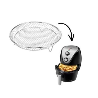 Imagem de Grelha Cesta Redonda Grade para Air Frayer Fritadeira Cozinha para Leg