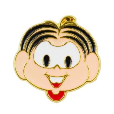 Imagem de Broche Metal Rosto Mônica 3x3cm - Turma Da Mônica - Taimes