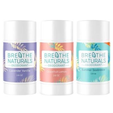 Imagem de Desodorante Breathe Naturals Proteção contra Odores por 24h Sem Alumín