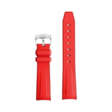 Imagem de Pulseira De Relógio Unissex De Silicone De Borracha De 20mm Para Omega