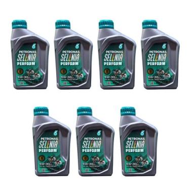 Imagem de Kit 7 L Óleo 5w30 API SP ACEA A5 B5 Sintéti Petronas Selenia