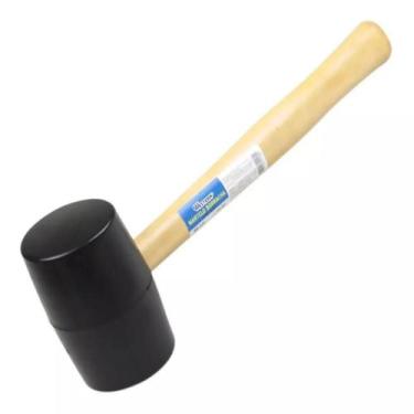 Imagem de Marreta De Borracha 40mm 225g Cabo de Madeira Profissional - Western