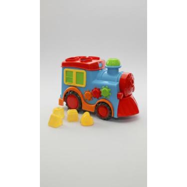 Imagem de Trem Educativo Blocos Encaixe 31cm - Congratulations Store