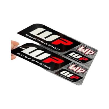 Imagem de Amortecedor De Motocross Com Logo WP, Decalques De Vinil Duráveis Para