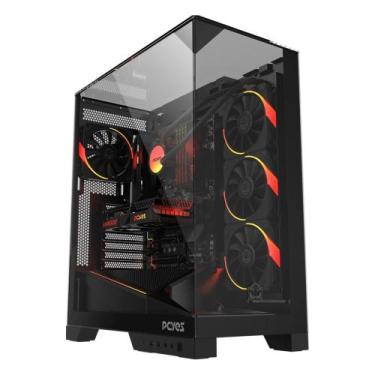Imagem de Gabinete Gamer Pcyes Forcefield Dome Black Vulcan - Gffdbv