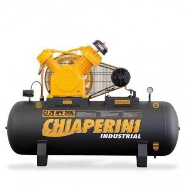 Imagem de Compressor Chiaperini CJ 25 APV 250 Litros 175 Libras 5 cv Trifásico