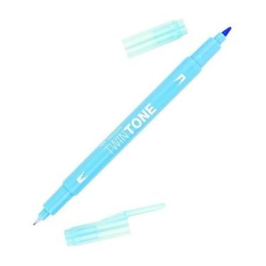 Imagem de Caneta Tombow Twin Tone Dual Tip Azul Ceu Claro PK83 61517 PK83 61517