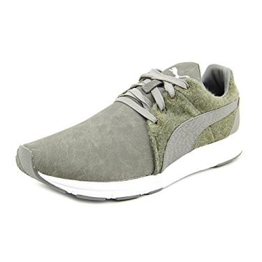 Imagem de PUMA Men's Haast Lace Running Shoes Color: Steel Grey/Burnt Olive/White Size: 9.5 D(M) US