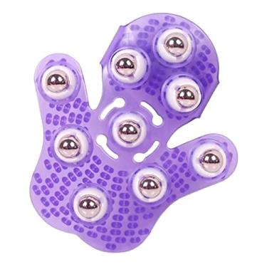 Imagem de Luva Massageadora Com 9 Esferas Giratorias Bem Estar (Lilás)