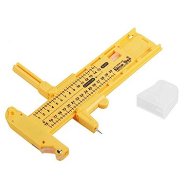 Imagem de Ferramenta de corte circular de papel cortador de bússola, ferramenta de corte circular de bússola rotativa, ferramenta de artesanato artístico de couro de borracha