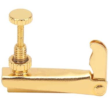 Imagem de 4 peças de afinadores finos de violino metal antiferrugem 3/4‑4/4 ferramenta de corda de violoncelo acessórios de instrumento de substituição embalados em 4 peças (dourado)