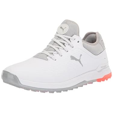 Imagem de PUMA Sapato de golfe masculino Proadapt Alphacat, Puma Branco/Cintura alta, 10.5