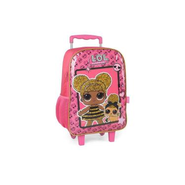 Kit Mochila Escolar Infantil Lol Bffs 4 Eva Com Rodinhas