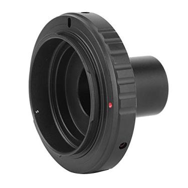 Imagem de Serounder Anel adaptador de óculos para microscópio, conversor adaptador de metal para óculos de microscópio de montagem em T de 23,2 mm para OM Mounts SLR Camera