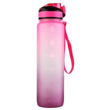 Imagem de Garrafa Squeeze De Água Para Academia 1 Litro Fitness Tie Dye