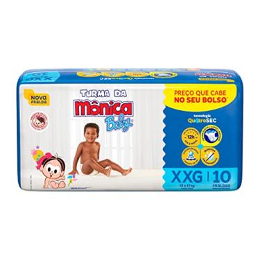 Imagem de Fralda Turma da Mônica Baby Jumbinho XXG 10 Unidades
