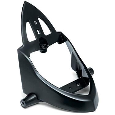 Imagem de Kuryakyn Componente de iluminação de motocicleta 3129: Suporte de seta traseira do cliente e placa de licença para motocicletas indianas 2014-20, preto acetinado