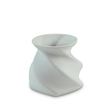 Imagem de Ceraflame Vaso de Cerâmica Camelia 9,5cm Branco Fosco - Decor