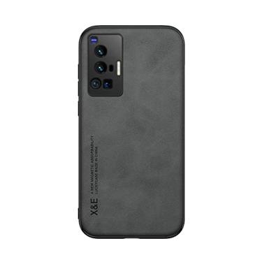 Imagem de Kepuch Silklike Capa para Vivo X70 Pro - Case Placa de Metal Embutida para Vivo X70 Pro - Preto