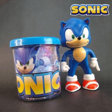 Imagem de Kit Boneco Colecion. Sonic Azul Sega 15Cm + Caneca