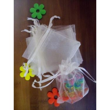 Imagem de 50 saquinhos de organza 9x12 Branco