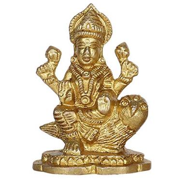 Imagem de GURU JEE ídolo de latão para decoração de quarto Puja Coruja Laxmi Murti Hindu Deusa Presentes religiosos