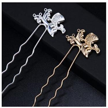 Imagem de Ezindraw 2 peças elegantes estilo antigo chinês clássico grampo de cabelo com borla acessórios Hanfu, palitos de cabelo chineses para cabelos longos, acessórios de cabelo chinês vintage para mulheres,