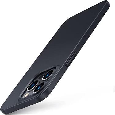 Imagem de Capa Capinha Para iPhone 13 Pro Max Tela 6.7 Case Acr�lica Fosca Ultra Fina Premium (Preta)