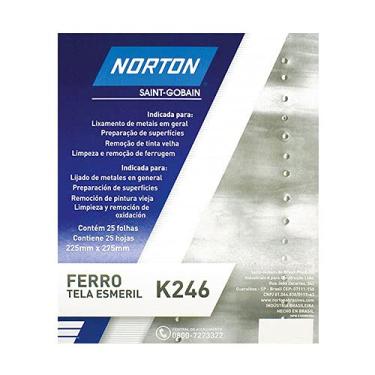 Imagem de Lixa Ferro 220 Norton K246 com 25