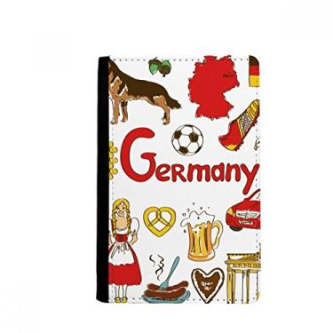 Imagem de Porta-passaporte bandeira nacional animais da Alemanha notecase burse capa carteira porta-cartão, Multicolor