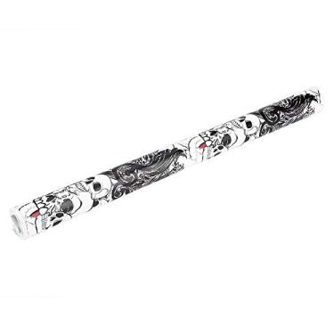 Imagem de Adesivo de carro elegante, adesivo de caveira, PVC 50 * 150 cm decalques filme grafite motocicleta cadernos para corpo de carro celular