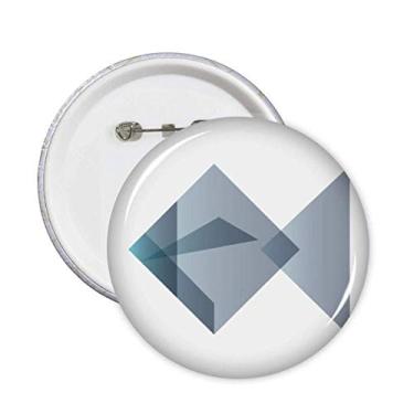 Imagem de Broche de origami abstrato de peixe em forma geométrica para decoração 5 peças