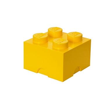 Imagem de Caixa de armazenamento Tijolo 4 Room Copenhagen da LEGO, Bright Yellow (4003)