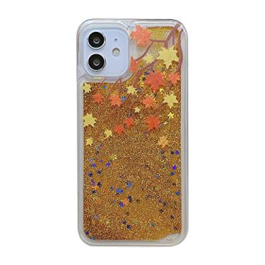 Imagem de Estojos com glitter pintados na moda para iPhone 14 13 12 Mini 11 Pro Max 6s 7 8 Plus SE 2020 Xr Xs Capa Dynamic Liquid Quicksand Shell, Cor 1, Para iPhone XR