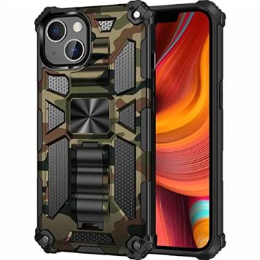 Imagem de KANUZ Capa de celular pesada blindada camuflagem para iPhone 12 11 13 iPhone 13 Pro Max XS Max 7 8 Plus capa protetora 2021 (Cor: 7, Tamanho: para iPhone 6 6S Plus)