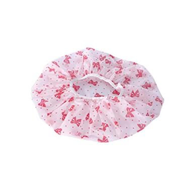 Imagem de Beavorty 1 Conjunto 3 Unidades Cabelo Toucas De Banho De Spa De Salão Touca De Banho Reutilizável Toucas De Banho Para Mulheres Branco Gravata Borboleta Senhorita Capuz