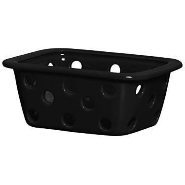 Imagem de Cestinha Retangular Vasada Ceramicas Pegorin Preto