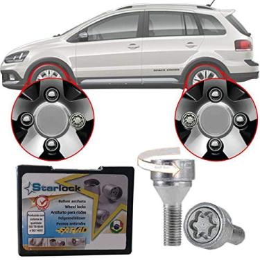 Imagem de Trava Antifurto Anti Roubo de Roda Parafuso Porca Farad Starlock Volkswagen Space Cross 2012 à 2017 Com Mais de 10.000 Segredos ZA/E
