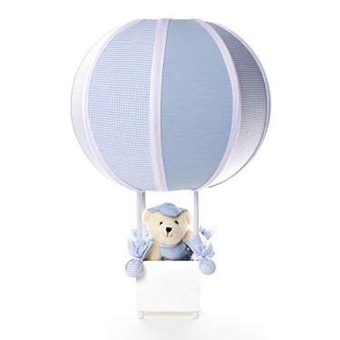 Imagem de Potinho de Mel Abajur Balãozinho Urso Quarto Bebê Infantil Menino Azul