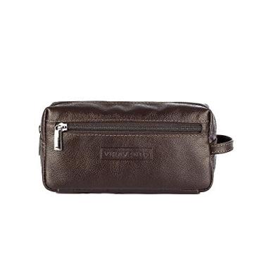 Imagem de Necessaire masculina de couro Daily - Café